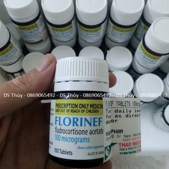 Thuốc FIorinef 0.1mg điều trị tăng sản, suy thượng thận bẩm sinh