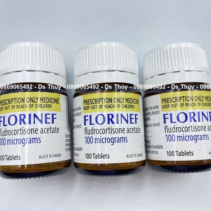 Thuốc Florinef 0.1mg điều trị tăng sản, suy vỏ thượng thận bẩm sinh
