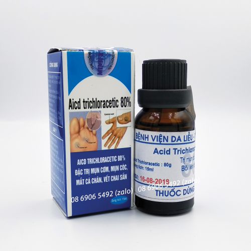 Acid Trichloracetic 80% - Trị mụn cóc, mụn cơm, mắt cá chân